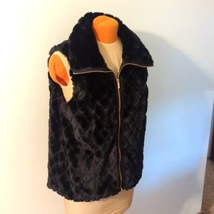 Carmen women's winter vest faux fur XL